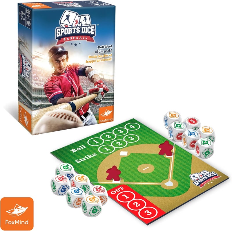 FoxMind Games: Sports Dice, Baseball, Roll it Out of The Park, Easy to Learn, Fun to Play, Play with Up to 4 Players, for Ages 7 and up - Image 2